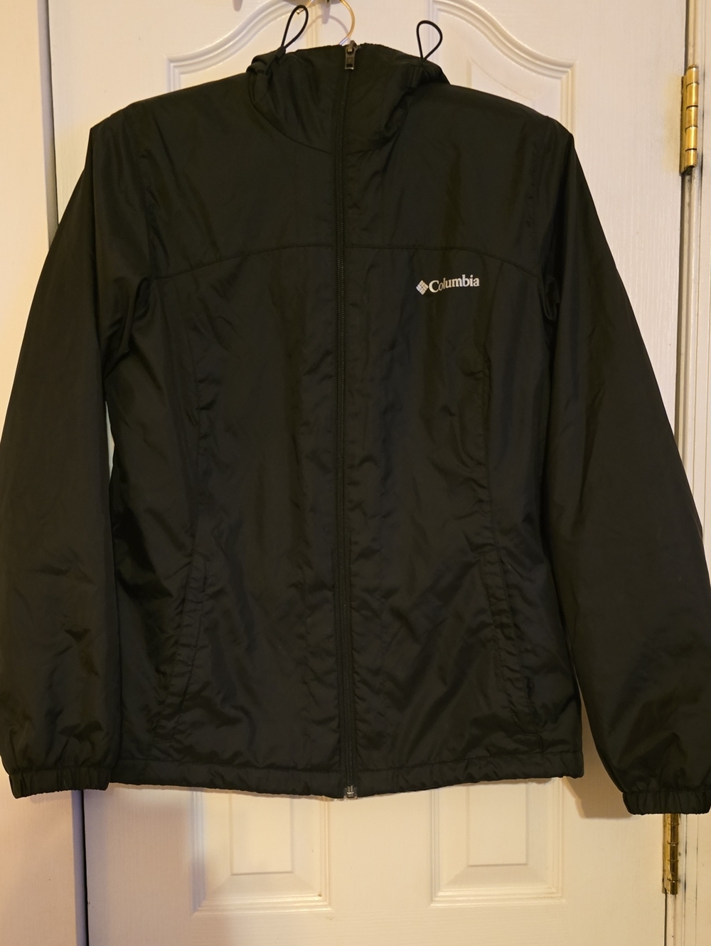 Columbia Black Switchback Sherpa Fleece Lined Hooded Jacket Size S